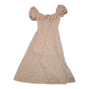 Row A XS Floral Short Sleeve Dress